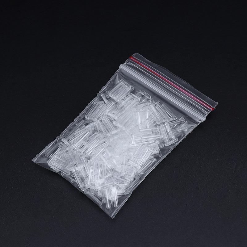 100Pcs 7Mm/2.2Mm Length Rimless Glasses Double Rubber Plug Lock Buckle For Prescription Glass Glasses Equipment Accessories