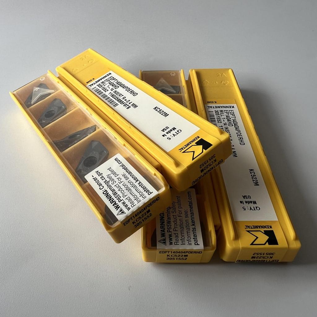 KENNAMETEL / EDPT140404PDERHD KC522M / Carbide CNC Blade 10 Pcs