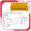 Kanapa sofa Sara Karo rozkładana wersalka spania bonell łóżko Family meble