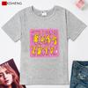 Kawaii Cartoons Graphic Print Women T-Shirts Plus Size 5 Colors Choose Short Sleeve O-Neck Tops Tees
