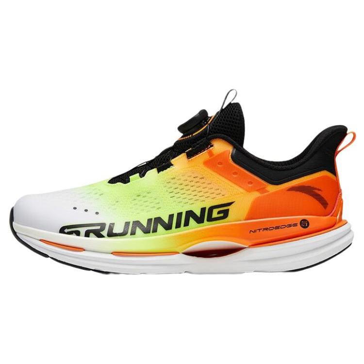 

Anta Comfortable Cushioning Slip Resistant Low top Running Shoes Men s White Yellow Orange 112325567S-5 40