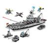 Military Mecha Aircraft Carrier & Space Rocket Building Blocks for Kids - Educational Assembly Toy