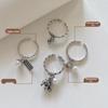 925 Silver Women's Sweet Smiley Pearl Abacus Ring - Non-Fading, High-End Design