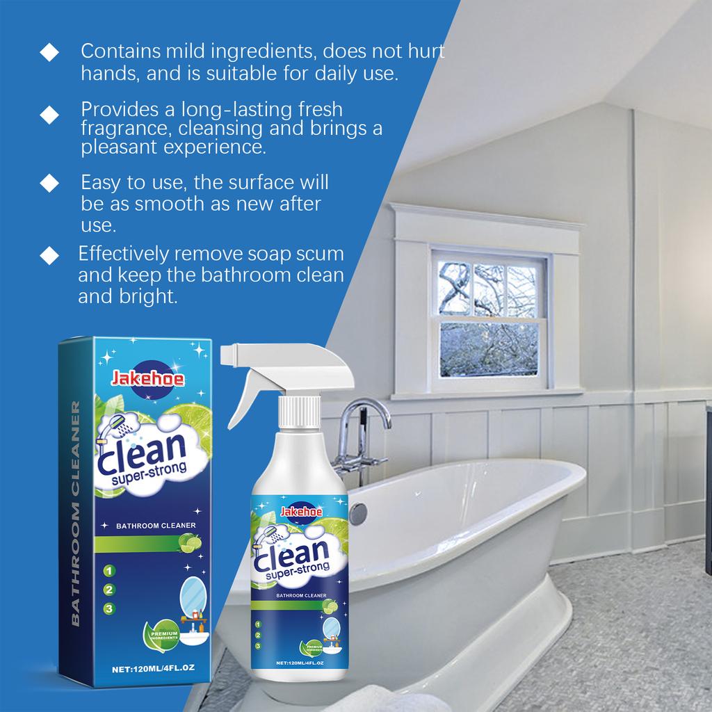 Premium Bathroom Cleaner Spray Super Strong Deep Cleaning Remove Soap Limescale Hard Water Stains Multi-Surface Descaling Spray