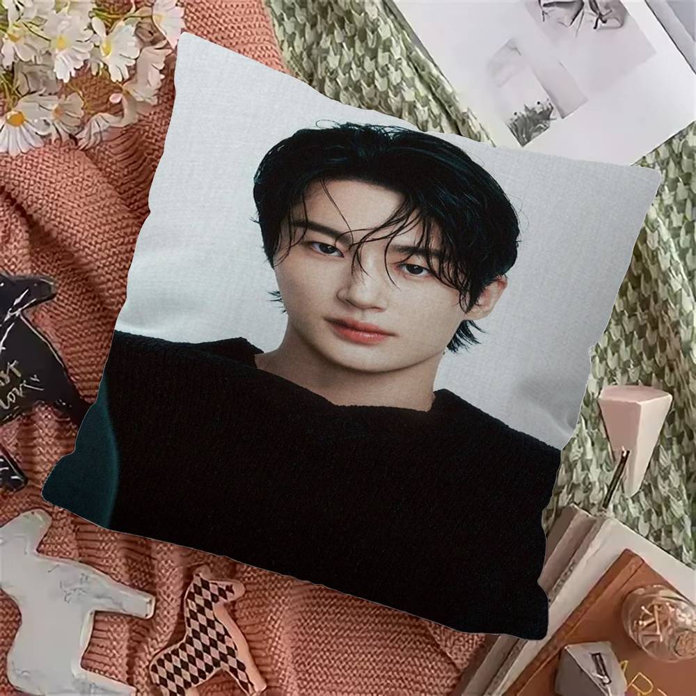 Funda de Almohada Modelo Actor Coreano B-Byeon Woo Seok Para Dormitorio Habitación Y Sala de Estar Sofá Funda de Cojín Decorativa