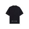 Li Ning Sports Lifestyle Series Letter Pattern Printed Solid Color Round Neck Casual Short Sleeve T-Shirt Unisex T-Shirt Black AHSSC41-2