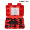 10pcs Motorcycle Bearing Puller Kit 8-25mm Inner Bearing Disassembly Tool with Box for Maintenance Repair Work