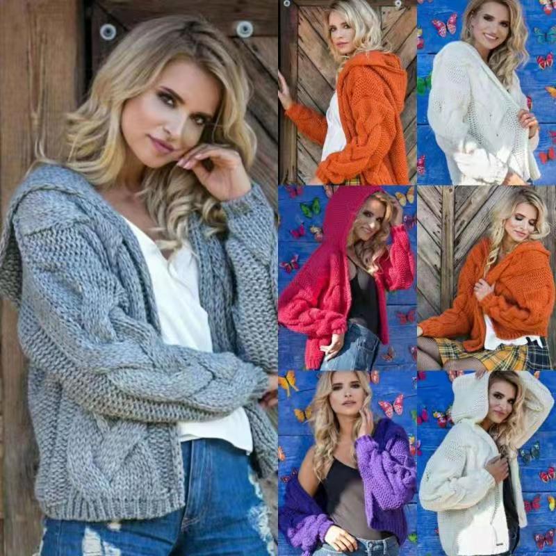 2024 Women's Loose High Neck Winter Fashion Sweater Coat