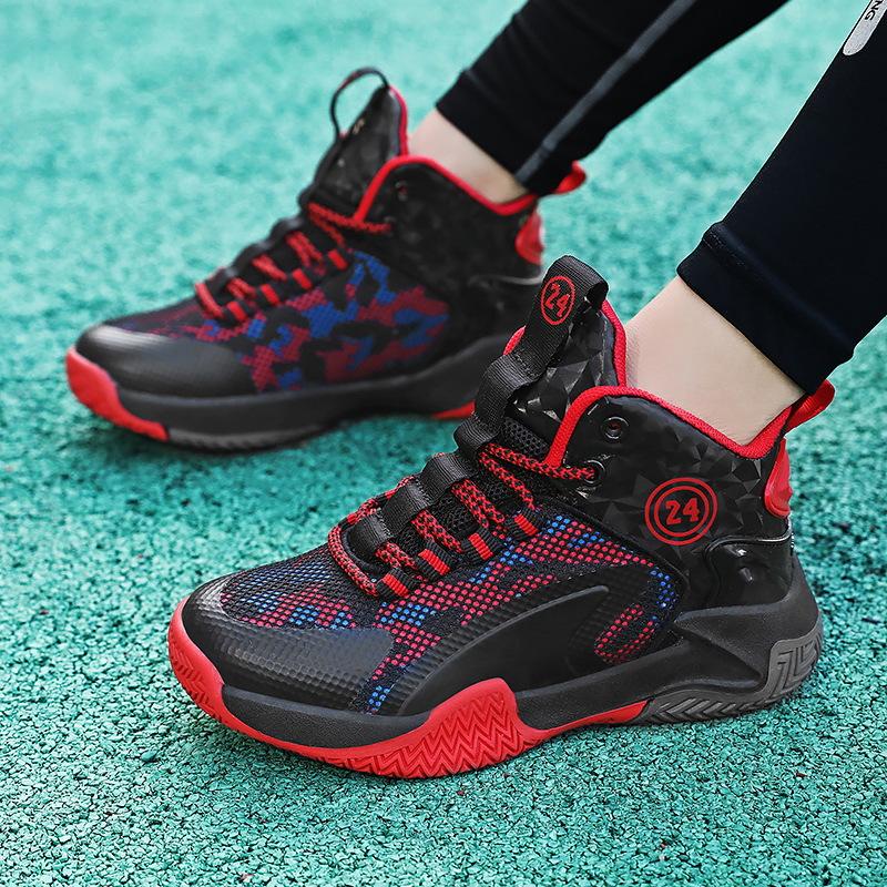 Mesh Medium and Large Children's Non-slip Sneakers Children's Spring and Summer Boys' Running Sneakers 2025 Basketball Shoes Training Breathable