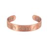 Vinterly Pure Copper Bracelets Magnetic Adjustable Bangles Open Cuff Vintage Ancient Symbols Health Energy Jewelry Resizable