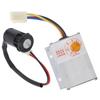 Regolatore di Velocità Controller 12V 250W con Set di Blocco Elettrico per Bicicletta Elettrica EBike