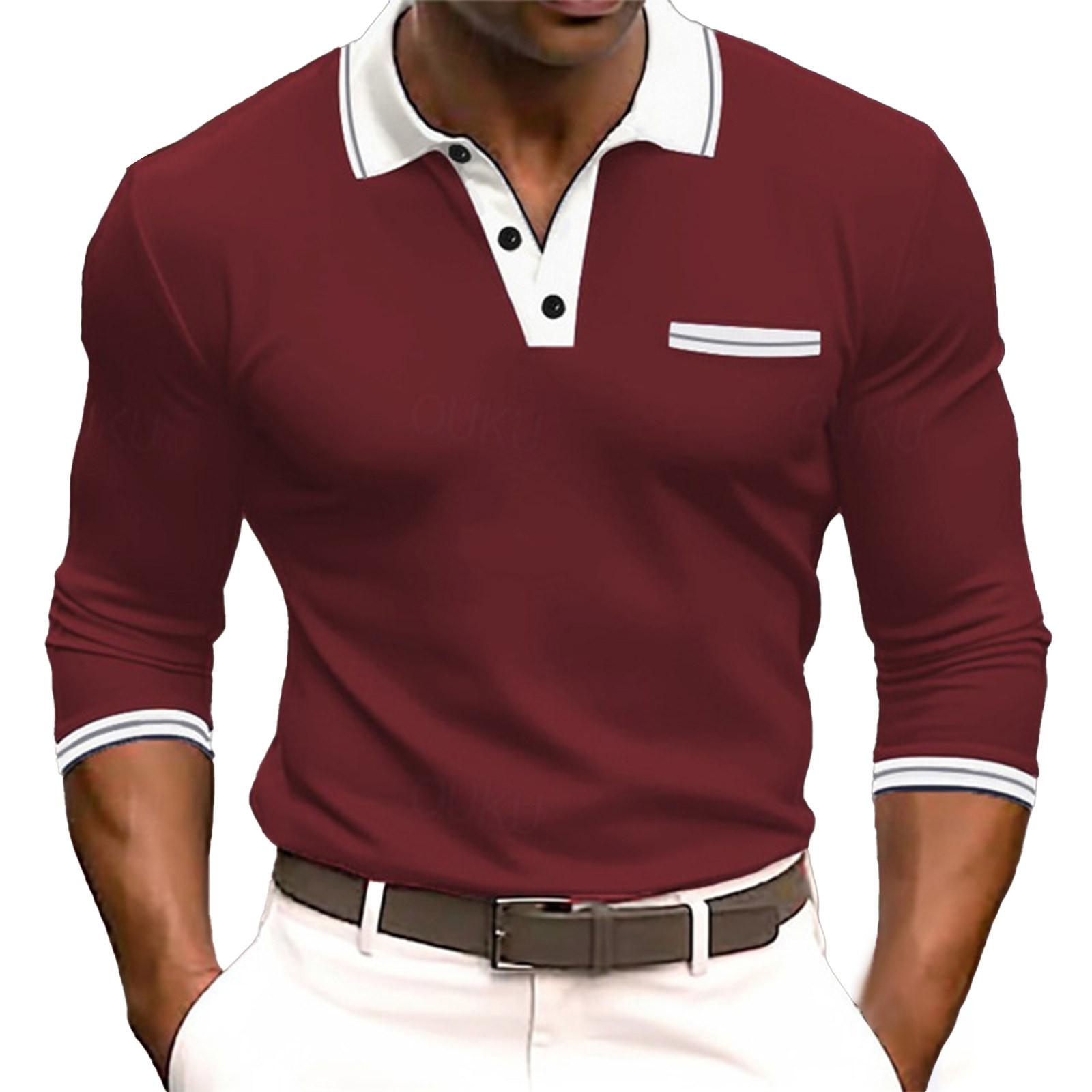 

Мужская ретро повседневная свободная рубашка с короткими рукавами и принтом, модный топ с воротником-стойкой XXL винный