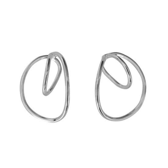

Fashion Women Non Piercing Needed Geometric Ear Clip Hoop Earring Jewelry Gift серебряный