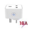 Tuya Smart Socket 16A/20A WiFi or Zigbee UK Plug 3pin Adapter Home Alexa Voice Control With Energy Monitering Function