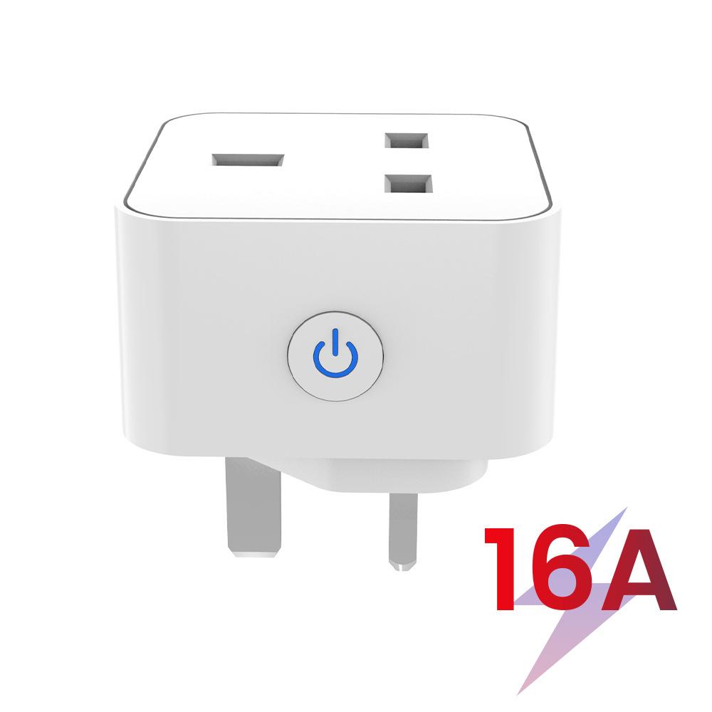 Tuya Smart Socket 16A/20A WiFi or Zigbee UK Plug 3pin Adapter Home Alexa Voice Control With Energy Monitering Function