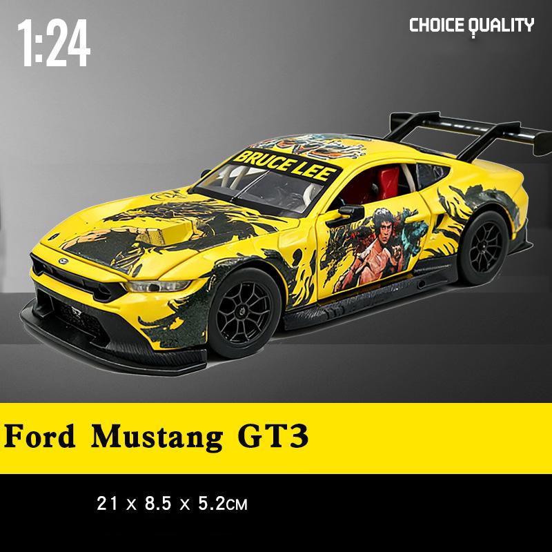 ABW1 1:24 BMW M4 GT3 Alloy Sports Car Model Diecast Metal Toy Car Vehicles Model Simulation Sound and Light Collection Childrens Gift