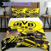 3-teiliges Bettbezug-Set (1 * Bettbezug + 2 * Kissenbezug, ohne Kern), Borussia Dortmund Print Bettwäsche-Set, Schlafzimmer-Dekoration, Ganzjahres, Geburtstagsgeschenk