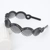 Korean Japanese Wave Bangs Clip: Rhinestone Non-slip Headband with Wide-edge Design