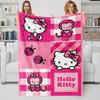 Hello Kitty Printed Flannel Blanket, Soft Cozy Fluffy Throw for Bed, Sofa & Living Room
