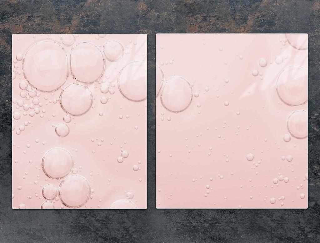 GLAS-KOCHFELDSCHUTZPLATTE 85x52 ROSA