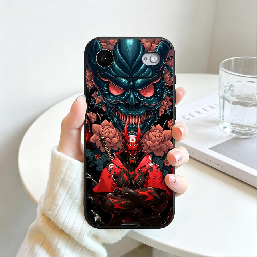 Case for Apple iPhone 17 18 Pro Max 14 12 11 18 XS XR Air 15 Plus 13 Mini 16 7 8 17e 16e Phone Cover Cartoon Sakura Warrior