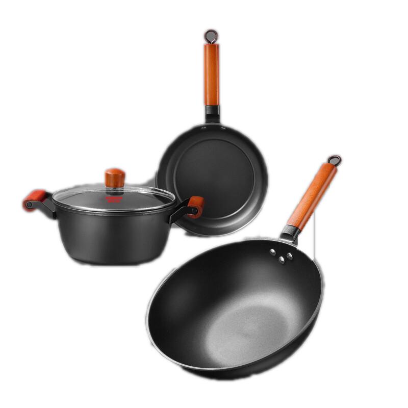 

Kangbache LinGeSiTe Cast Iron Pot 3-Piece Set
