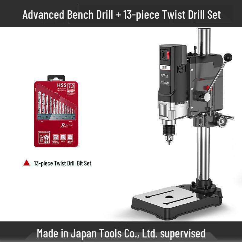 High-Power Japanese Bench Drill: Compact, Multifunctional & Precision Drilling Machine, 220V