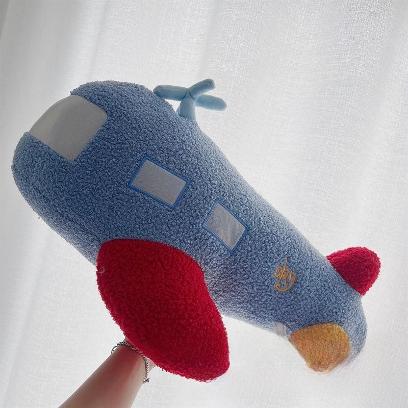 Space Rocket Plush Pillow With Pp Cotton Filling For Kids Bedroom Decor