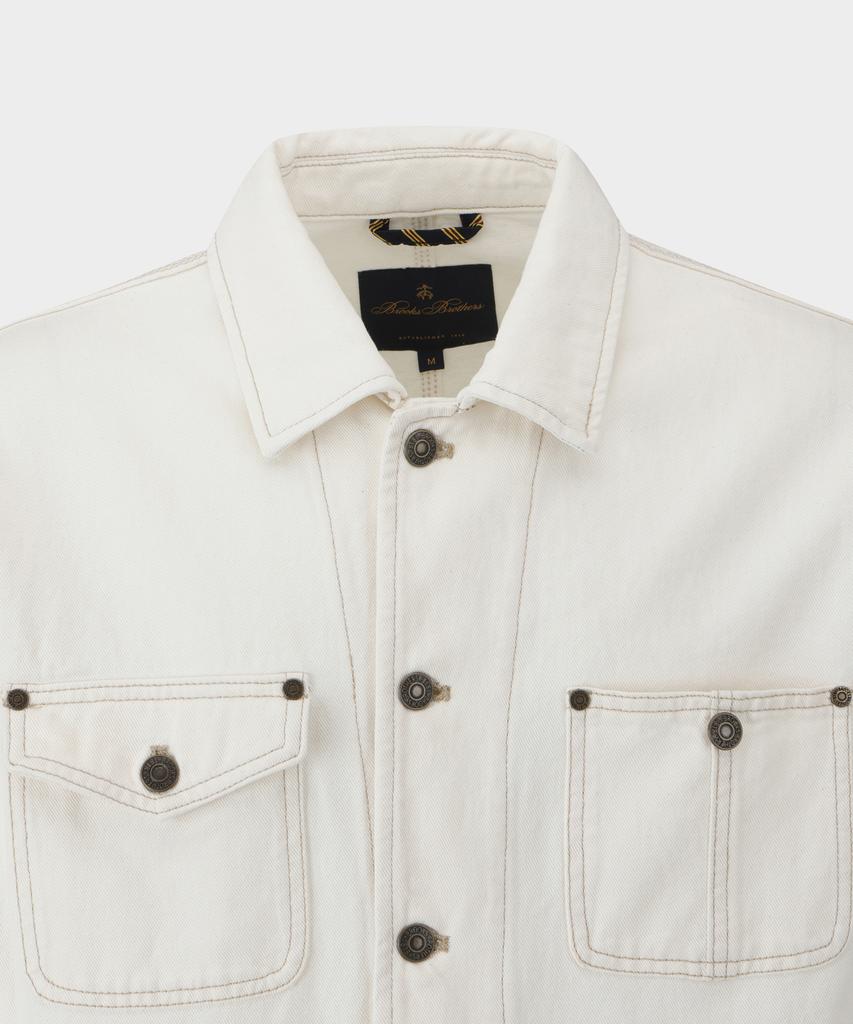 Brooks Brothers [Heritage] Denim Chore Jacket (Ivory) (Bbotmhg154)