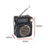 Mini Multifunctional Radio, Multi Band FM/AM/SW, Bluetooth/TF Function Small Speaker