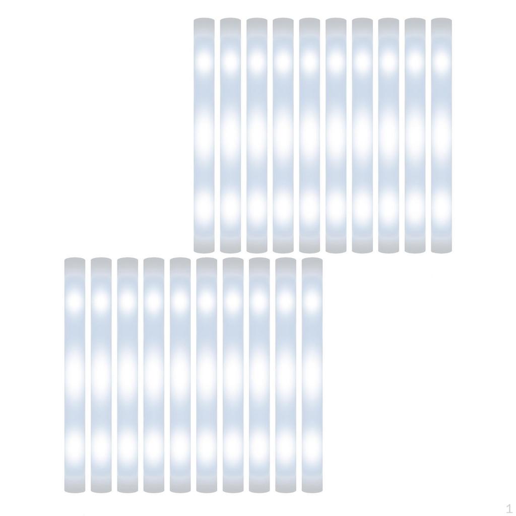 20 Luminous Foam Rods for Parties And Events
