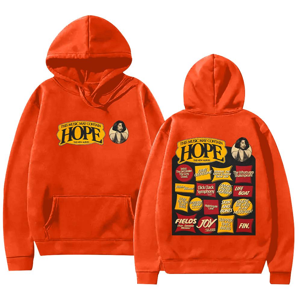 Raye This Music May Contain Hope Hoodie Harajuku Graphic Print Clothes Fashion High Street Sweatshirt Unisex Long Sleeve Pullover