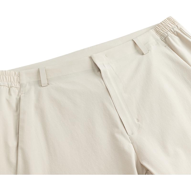 Anta Champion All-Weather Series Simple Solid Color Straight Leg Zipper Casual Pants Men Pants Basic-Black 152530501-1