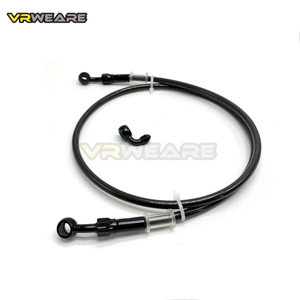 Motorrad Bremsleitung Edelstahl Geflochtene Bremsleitung mit 360 Grad drehbarem Banjo Passend für ATV Pit Dirt Street Racing Bike