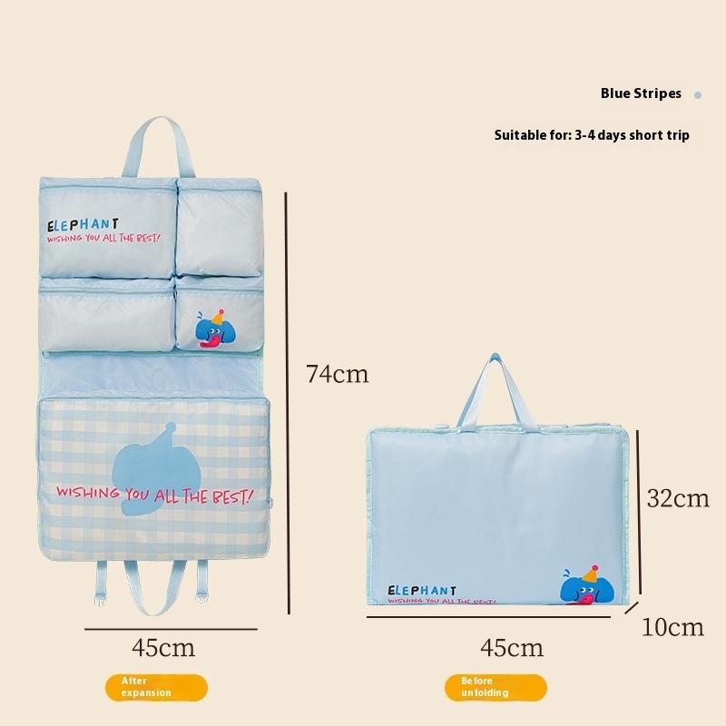Hanging Travel Packing Organizers, Clothes Storage Bag with Handles, Luggage Suitcase Organizer, Wash Bag for Travel Accessories