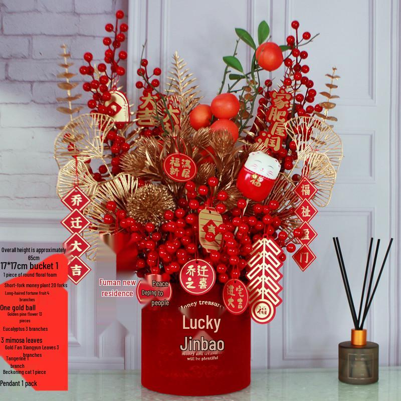 Fortune Flower Bucket: Home & Wedding Décor, Housewarming & Newlywed Gift