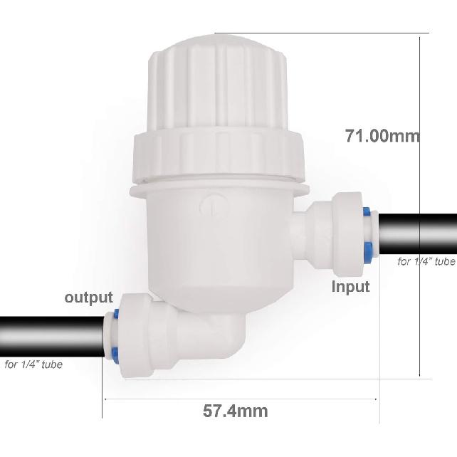 CHUNHUI Misting Cooling System Filter for 1/4" Water Tube Inlet Water, Outdoor Gardening Water Inlet Filter,Stainless Steel Sediment Filter 120 Mesh