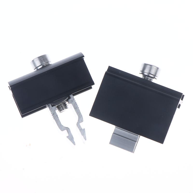 Abrazadera para Panel Solar de Acero Inoxidable Sujeción Rápida de Módulo Solar Fotovoltaico Abrazadera Central para Piezas Fotovoltaicas de 30-50 mm