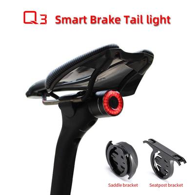 ANTUSI Q3 Smart Brake Tail Light Cycling Bicycle Light USB Rechargeable Night Cycling Road Bike Light