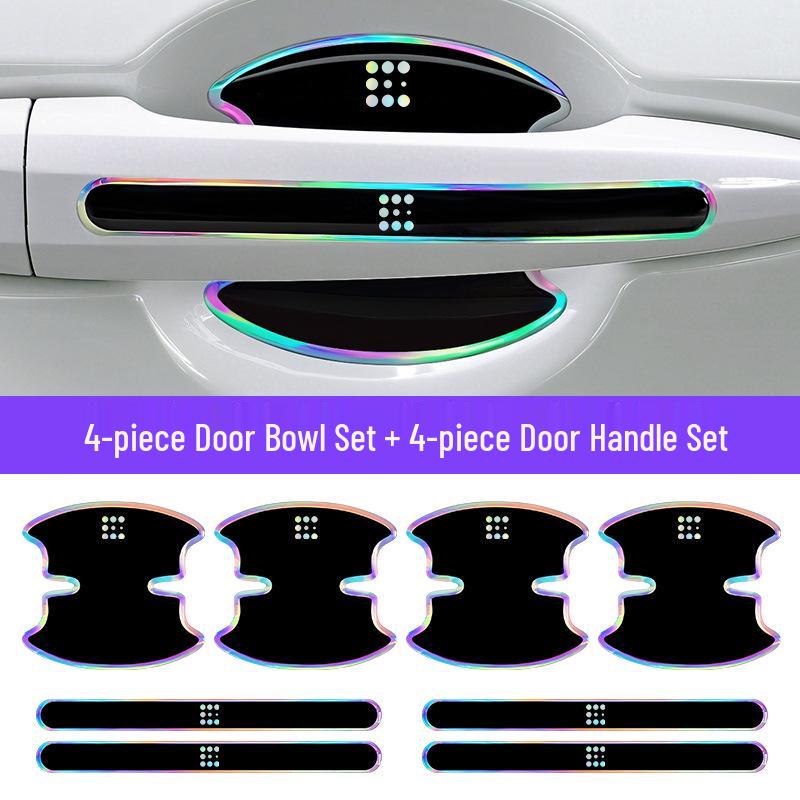 Bol de Poignée de Porte Bumper Pare-chocs en Époxy Résistant aux Rayures Sept Couleurs pour Voitures Lan Dian E5/E3