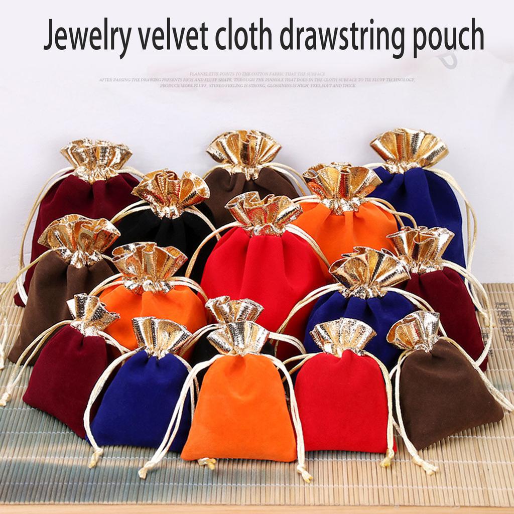 Compact Lightweight Velvety Storage Solution Drawstring Bag for Jewelry Protections and Organization On the Go or At Home