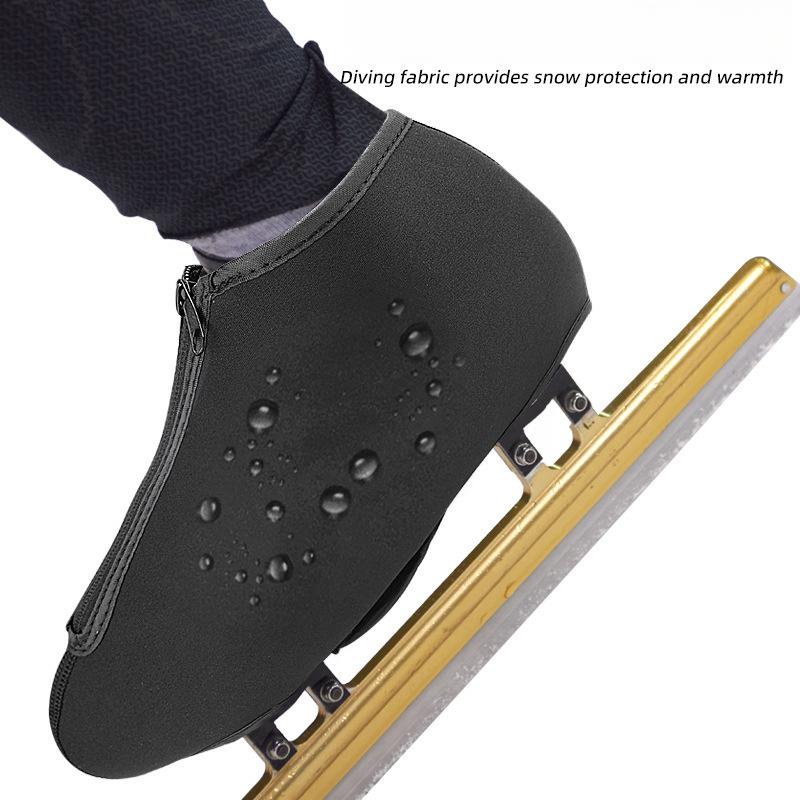 Outdoor Roller Skating Winter Skating Knife Shoe Cover Short Road Avenue Speed Skating Skating Skate Windproof Warm Figure Skating Shoe Cover