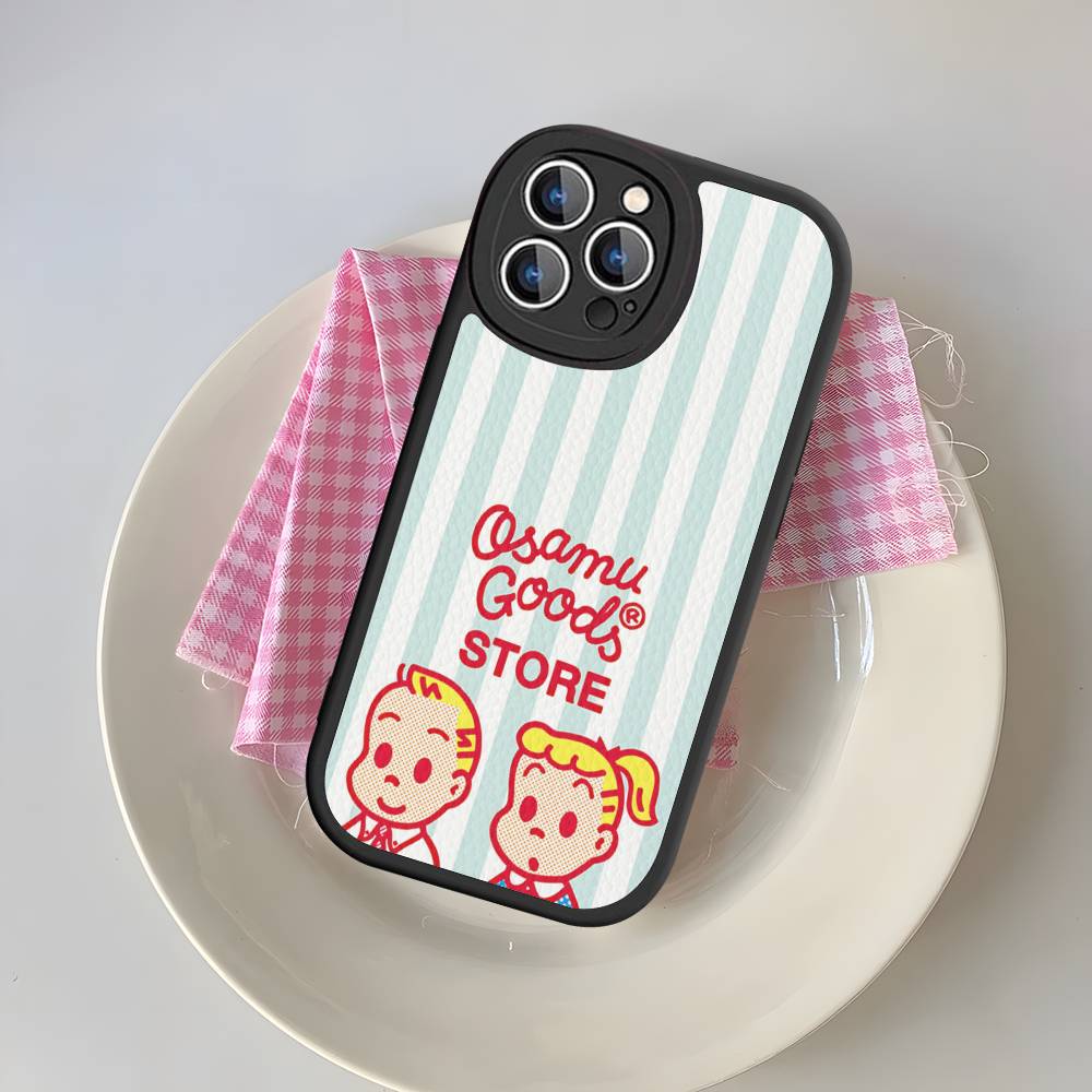 Fashion Osamu Goods Phone Case For IPhone 16 15 14 13 12 11 Pro Max Plus Shockproof Leather Cover