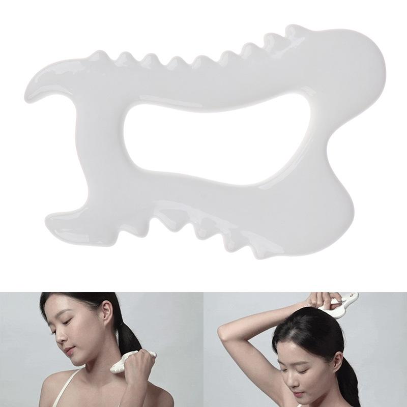1 Pc Ceramic Gua Sha Soard Skin Scraping Tools Face Massager Head Massager Whole Body Relax Body Meridian Scraper Massage Tool