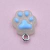 Transparent Resin Cat Paw Pendant for DIY Jewelry