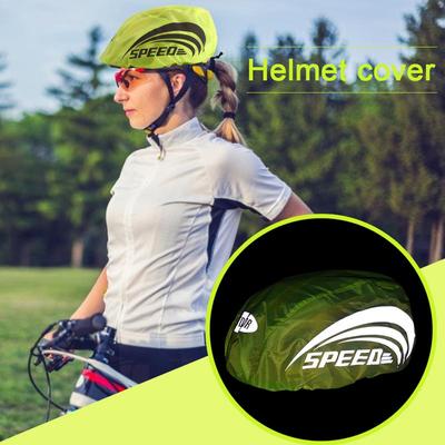 1Pc Reflective Cycling Bike Helmet Cover Adjusted Elastic Rope Waterproof Oxford Cloth Safe Bicycle Ultralight Helmet Rain Cover