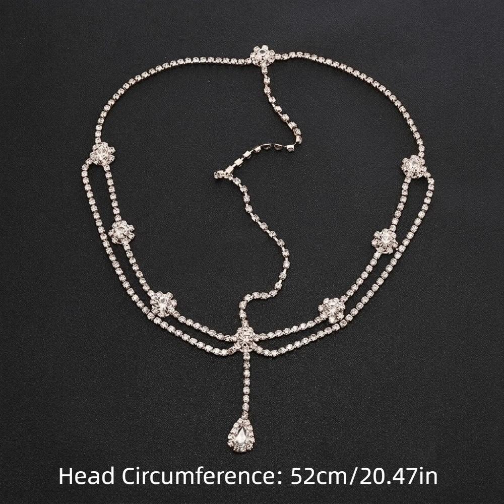 Double Layer Head Jewelry Teardrop Forehead Chain Fashion Hair Chain  Travel