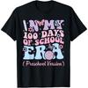 In My 100 Days Of School Era Boys Girls Retro Preschool Version Cotton Men T Shirt S