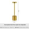 1200MAH USB Rechargeable LED Table Lamp Touch Switch Three Colors Metal Desk Lamp Bedside Lamp Hotel Bar Bedroom Decoration Night Light