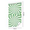 Hippie Wallpaper Background Green, White and Mint for Living Room and Bedroom 50x1000